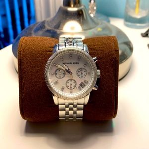 Michael Kors Mother of Pearl chrono date watch